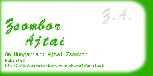 zsombor ajtai business card